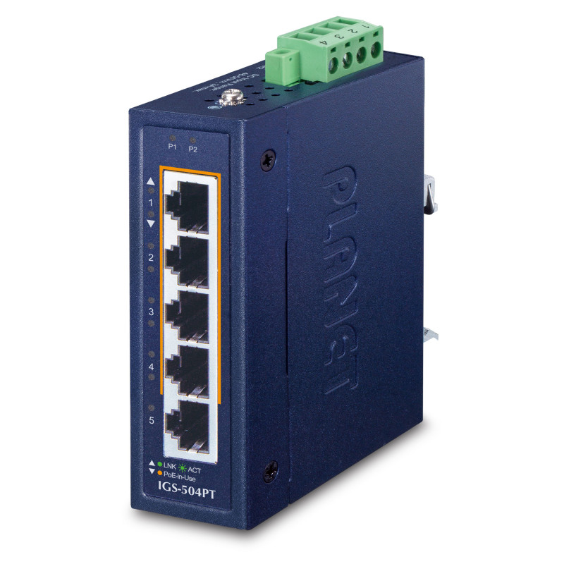 PLANET 10/100/1000T 802.3at PoE + Non-géré Gigabit Ethernet (10/100/1000) Connexion Ethernet, supportant l'alimentation via ce