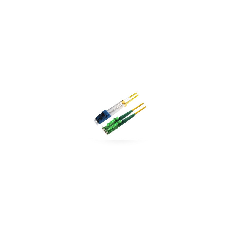 Microconnect LC/UPC - E2000/APC, 9/125, 3m câble de fibre optique E-2000 (APC) Jaune