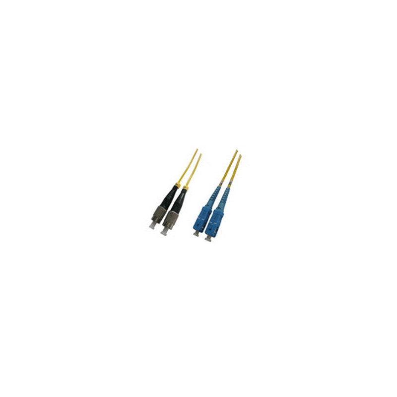 Microconnect FC-SC, 3M, 9/125, SM, Duplex câble de fibre optique Jaune