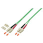 Microconnect FIB5710005 câble de fibre optique 0,5 m SC/UPC SC/PC OM5 Vert
