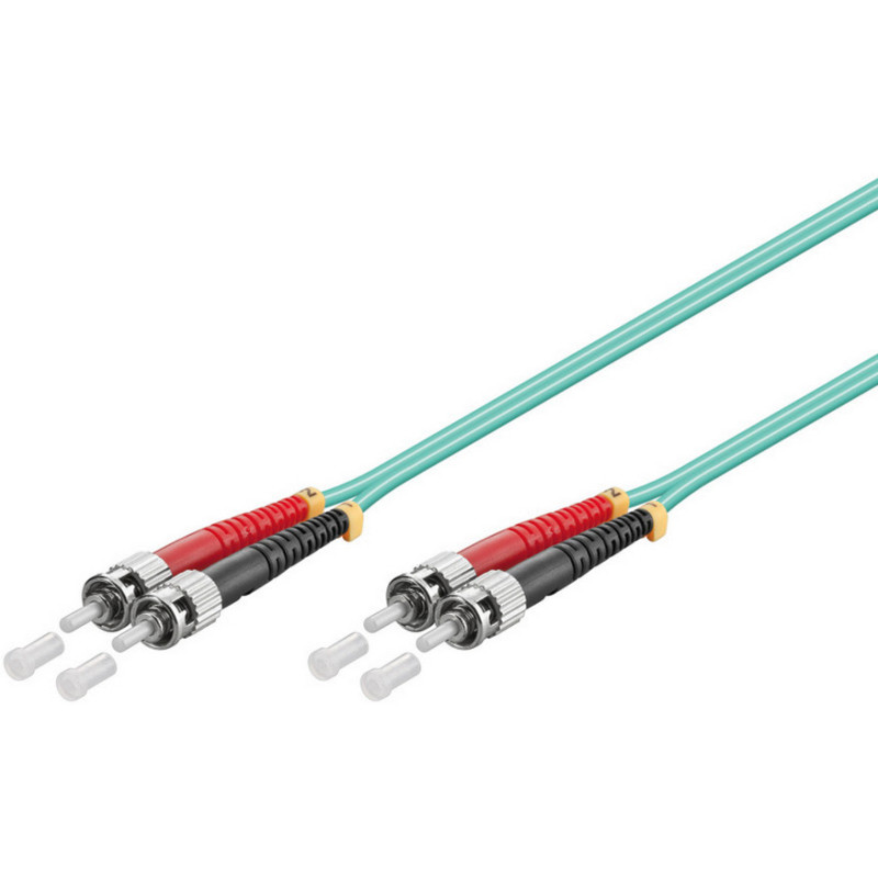 Microconnect FIB112015 câble de fibre optique 15 m ST/UPC OM3 Couleur aqua, Bleu