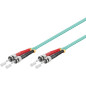 Microconnect FIB112015 câble de fibre optique 15 m ST/UPC OM3 Couleur aqua, Bleu