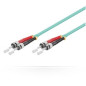 Microconnect 5m, ST/UPC - ST/UPC câble de fibre optique 0,5 m OM3 Bleu