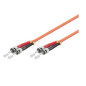 Microconnect 100m ST/UPC-ST/UPC câble de fibre optique ST/UPC ST/UPS OM1 Orange
