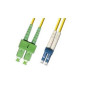 Microconnect 50m SC/APC-LC/UPC câble de fibre optique SC/APC LC/UPC OS2 Jaune
