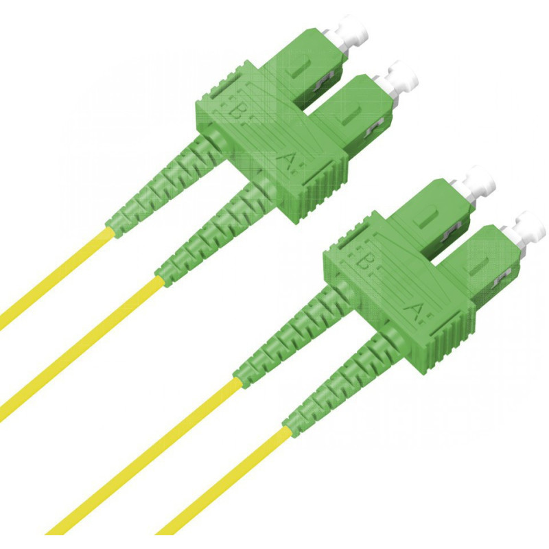 Microconnect FIB8810005 câble de fibre optique 0,5 m SC/APC OS2 Jaune