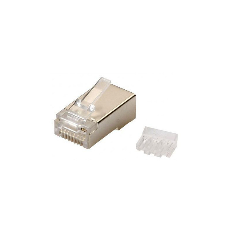 Lanview LVN125419 connecteur de fils RJ45 Métallique, Transparent