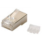 Lanview LVN125419 connecteur de fils RJ45 Métallique, Transparent