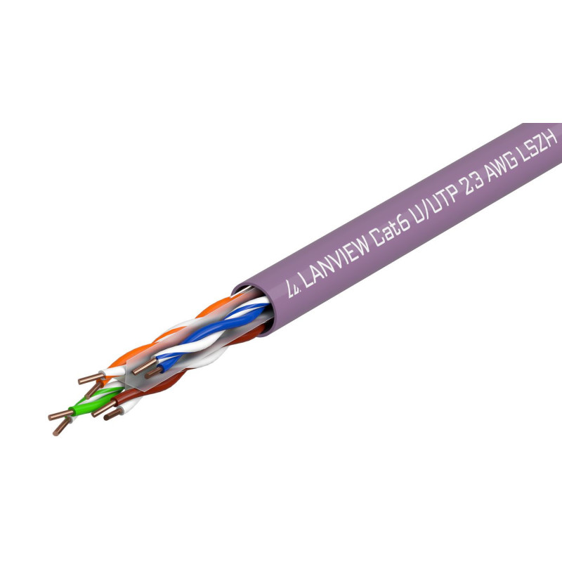 Lanview LVN122150 câble de réseau Violet 305 m Cat6 U/UTP (UTP)