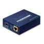 PLANET IEEE802.3af/at PoE 10/100/1000 convertisseur de support réseau 1000 Mbit/s Bleu