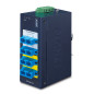 PLANET Switch by-pass indus 4x SC multimode -40/+75°C convertisseur de support réseau 1300 nm Bleu