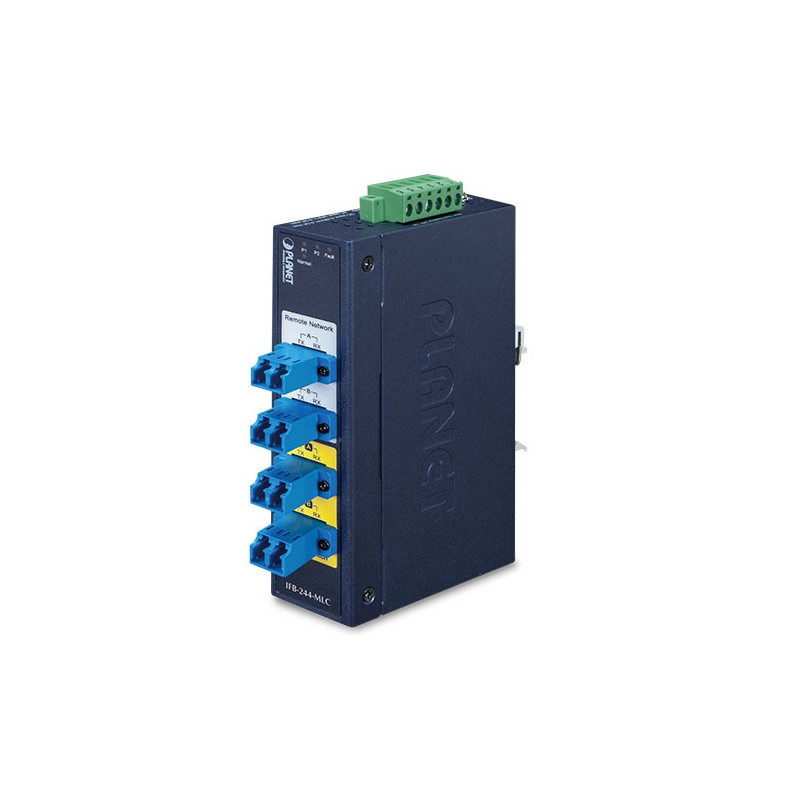 PLANET IFB-244-MLC convertisseur de support réseau 1300 nm Multimode Bleu
