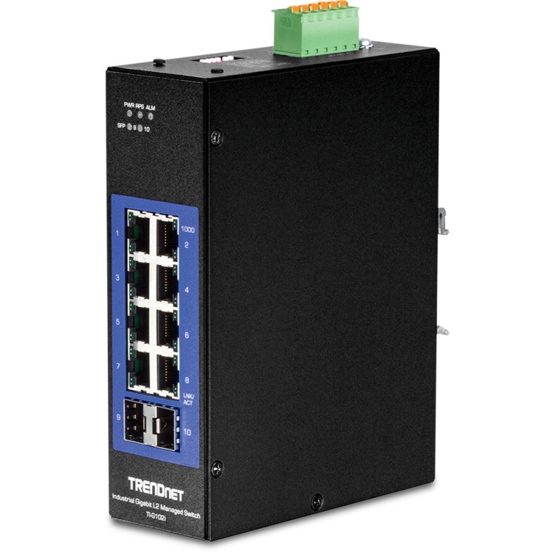 Trendnet TI-G102i Géré L2 Gigabit Ethernet (10/100/1000) Noir