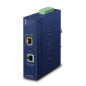 PLANET Industrial 1-Port convertisseur de support réseau Interne Bleu