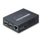PLANET 1-Port 10/100/1000Base-T convertisseur de support réseau 1000 Mbit/s Noir