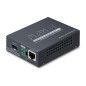 PLANET 802.3at PoE+ PD convertisseur de support réseau 2000 Mbit/s Noir