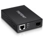 Trendnet TFC-PGSFP convertisseur de support réseau 2000 Mbit/s Noir