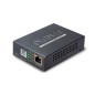 PLANET 1-P 10/100/1000T 802.3at PoE+ convertisseur de support réseau 1000 Mbit/s Noir
