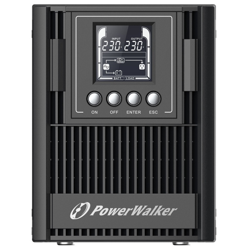 PowerWalker VFI 1000 AT FR Double-conversion (en ligne) 1 kVA 900 W 3 sortie(s) CA