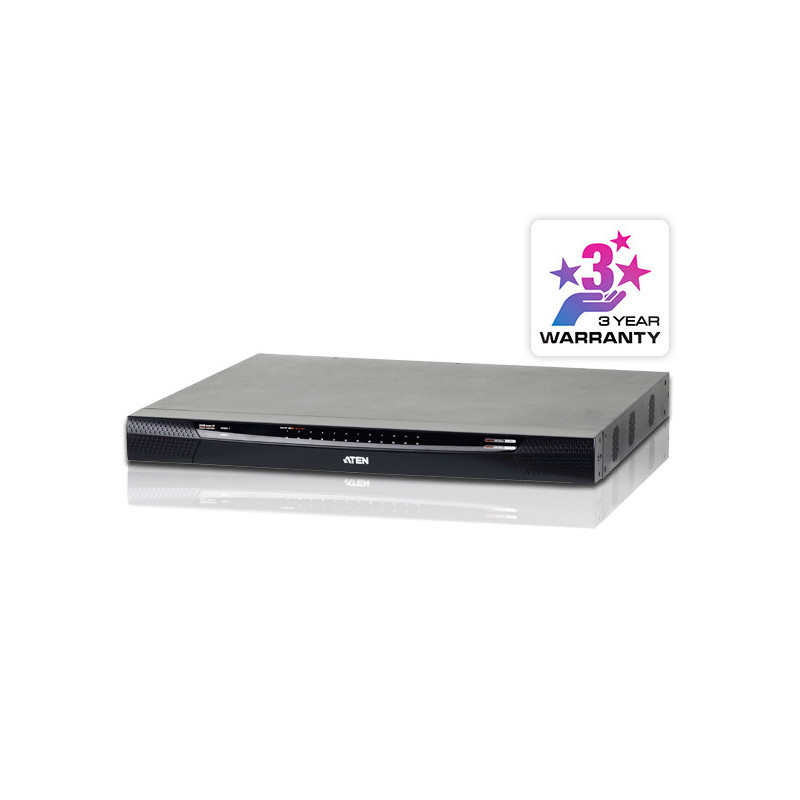 ATEN Commutateur KVM 24 ports Multi-Interface Cat 5 sur IP accès de partage 1 local/2 distants