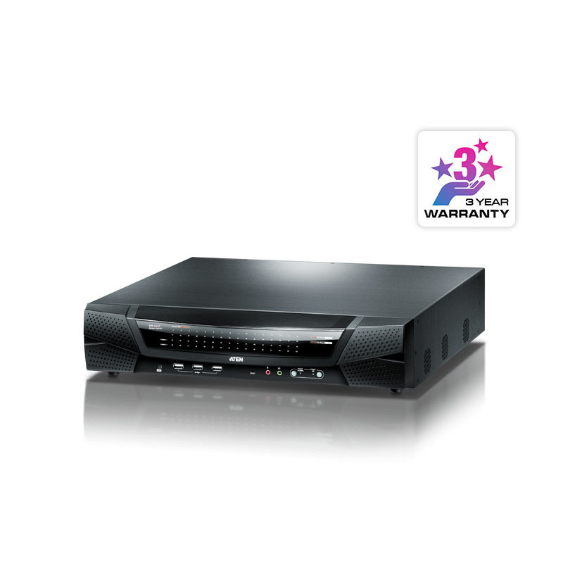 ATEN Commutateur KVM 64 ports Multi-Interface Cat 5 sur IP accès de partage 1 local/8 distants