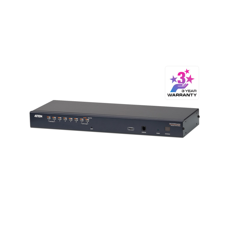 ATEN Commutateur KVM (DisplayPort, HDMI, DVI, VGA) multi-interface Cat 5 à 8 ports