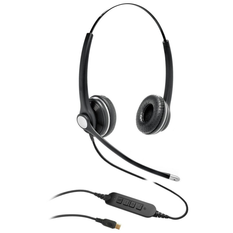 Gearlab G4045 Casque Avec fil Arceau Bureau/Centre d'appels USB Type-C Bluetooth Noir