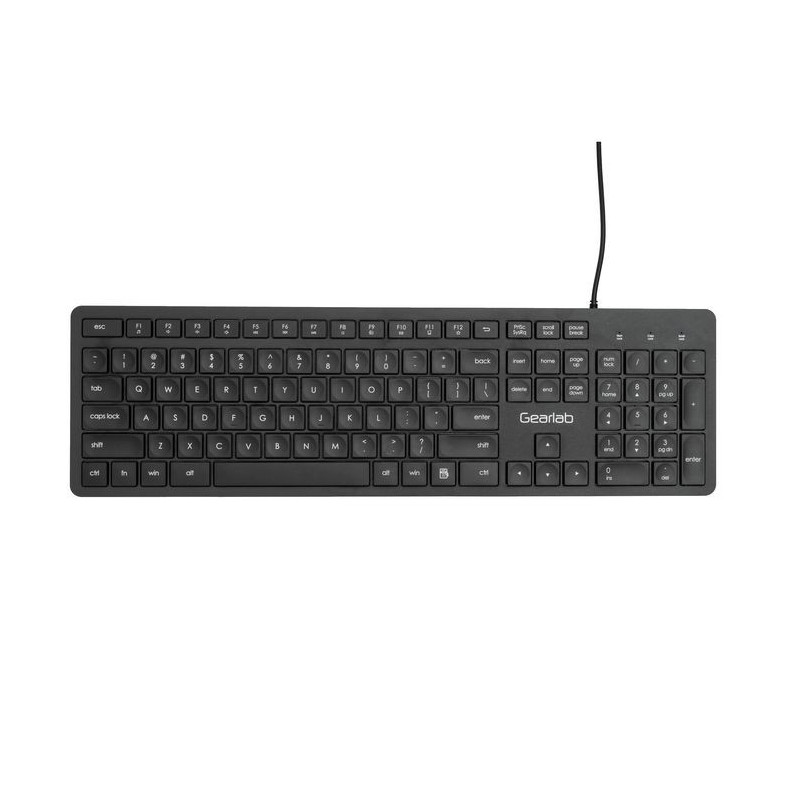 Gearlab GLB211202 clavier USB QWERTY US International Noir