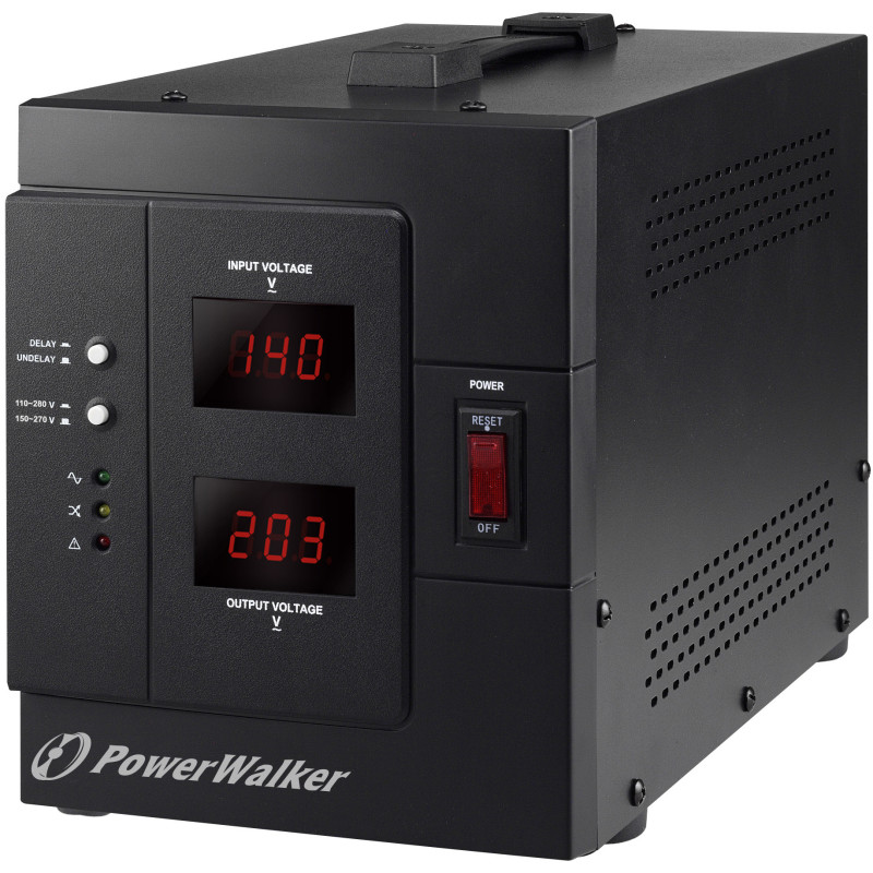 PowerWalker AVR 3000 SIV FR régulateur de tension 1 sortie(s) CA 110-280 V Noir