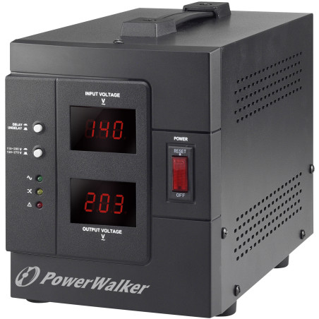 PowerWalker AVR 2000 SIV FR régulateur de tension 2 sortie(s) CA 110 - 280 V Noir