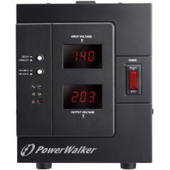 PowerWalker AVR 3000/SIV régulateur de tension 230 V Noir