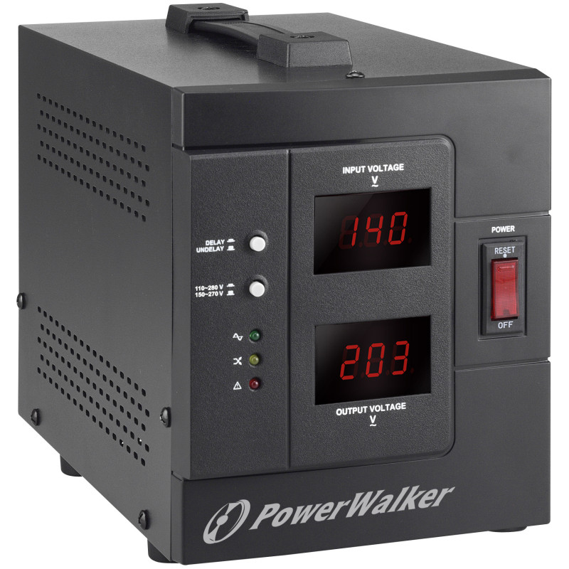 PowerWalker AVR 2000/SIV régulateur de tension 2 sortie(s) CA 230 V Noir