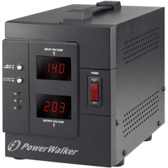 PowerWalker AVR 2000/SIV régulateur de tension 2 sortie(s) CA 230 V Noir