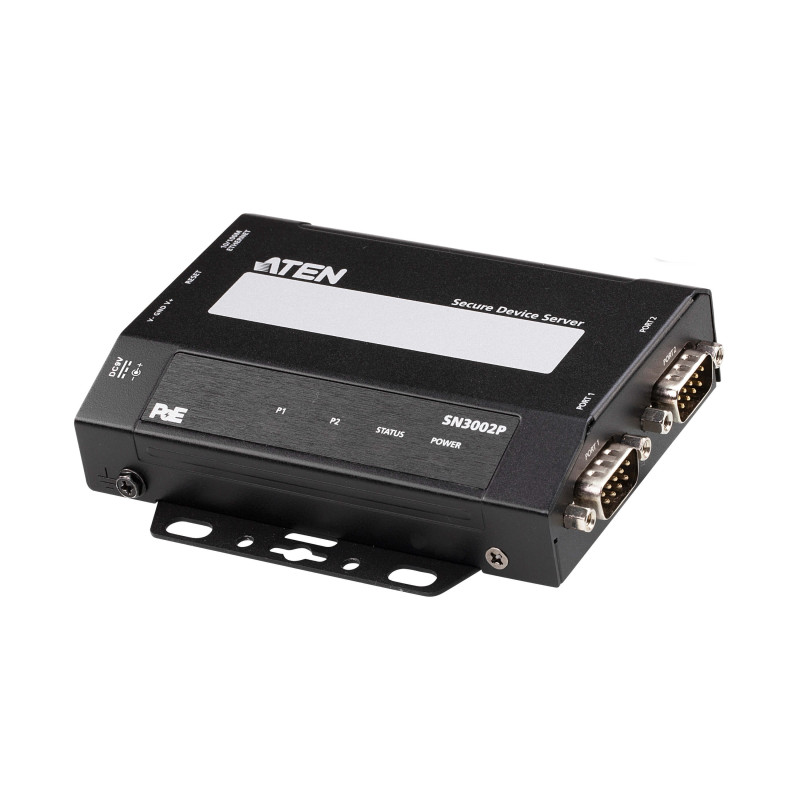 ATEN Serveur de périphériques sécurisés RS-232 à 2 port avec PoE