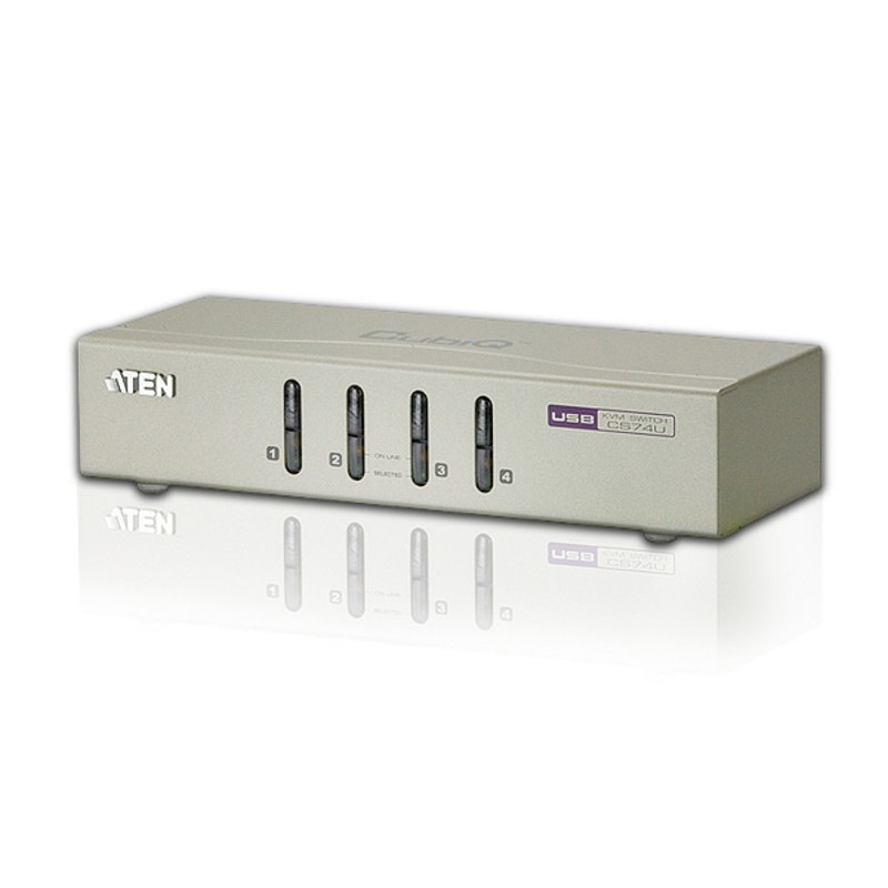 ATEN Commutateur KVM VGA/audio USB 4 ports