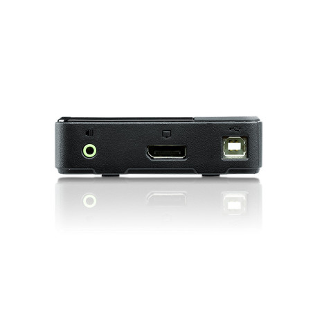 ATEN Commutateur KVM DisplayPort/audio USB 2 ports (4K pris en charge et câbles inclus)