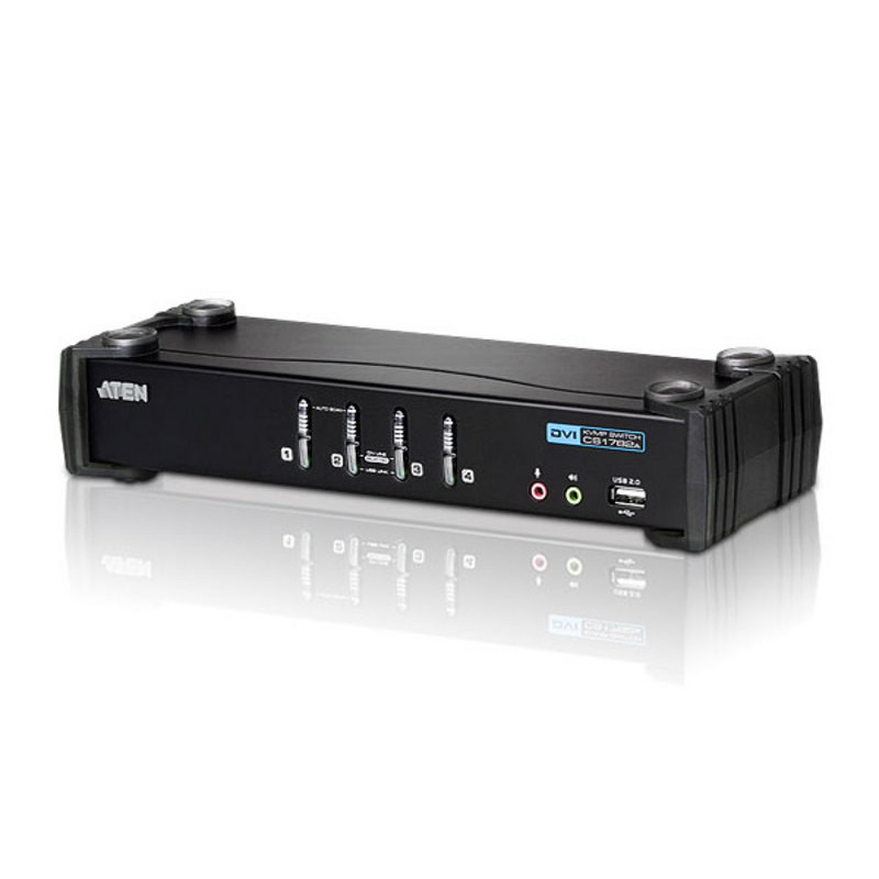 ATEN Commutateur KVMP™ DVI/audio USB 4 ports