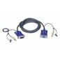 ATEN VGA / Audio Cable câble kvm Noir 1,8 m