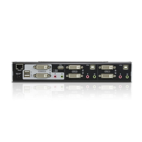 ATEN Commutateur KVMP™ deux affichages/audio DVI Dual Link USB 2 ports