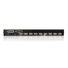 ATEN Commutateur KVM VGA USB PS/2 8 ports avec port de connexion en chaîne avec prise en charge des périphériques USB