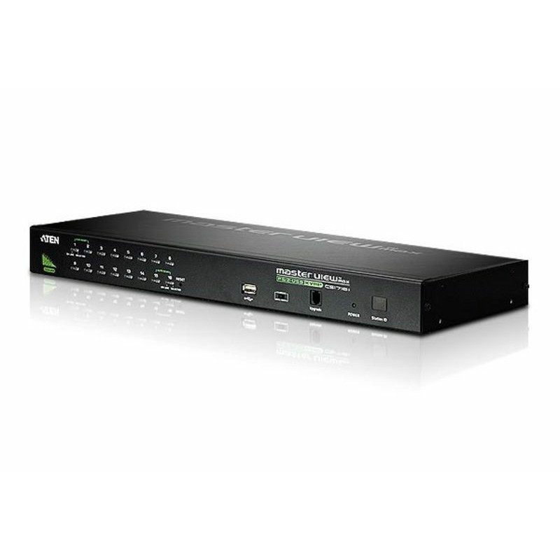 ATEN Commutateur KVM VGA USB PS/2 16 ports avec port de connexion en chaîne avec prise en charge des périphériques USB