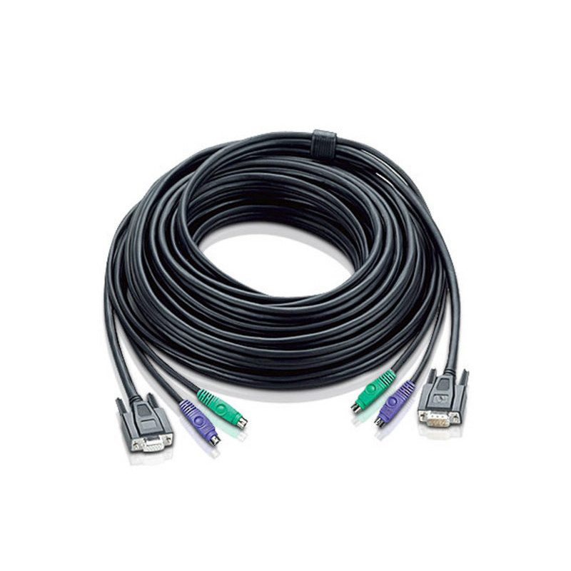 ATEN 67ft PS/2 câble kvm Noir 20 m