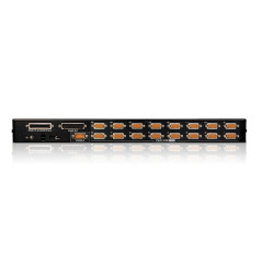 ATEN Commutateur KVM VGA USB PS/2 16 ports avec port de connexion en chaîne avec prise en charge des périphériques USB