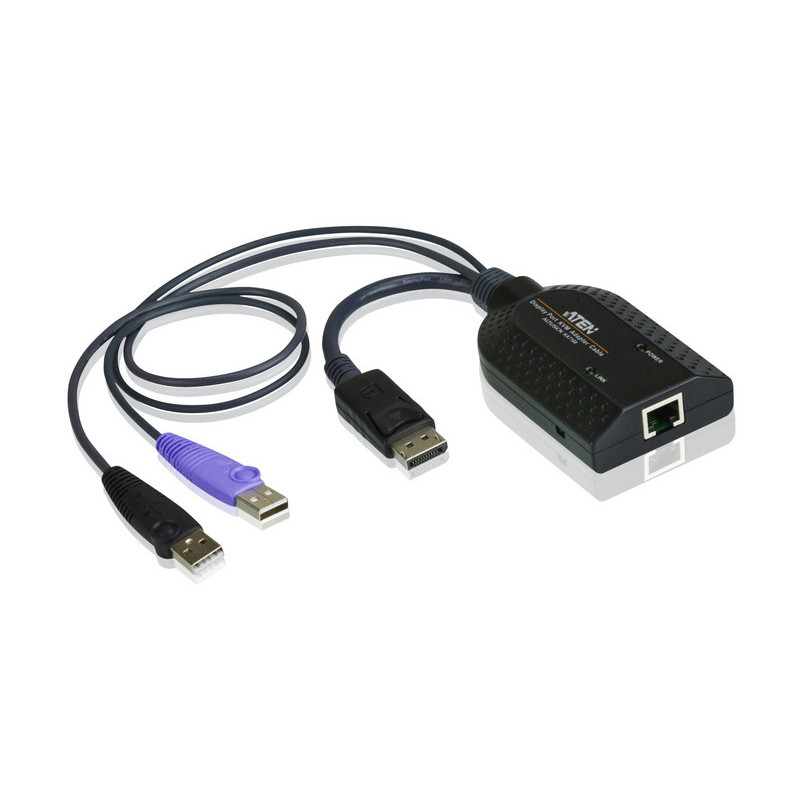 ATEN Adaptateur KVM de support virtuel Display Port USB avec prise en charge des smart card