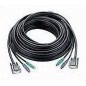 ATEN PS/2 KVM Cable, 10m câble kvm Noir