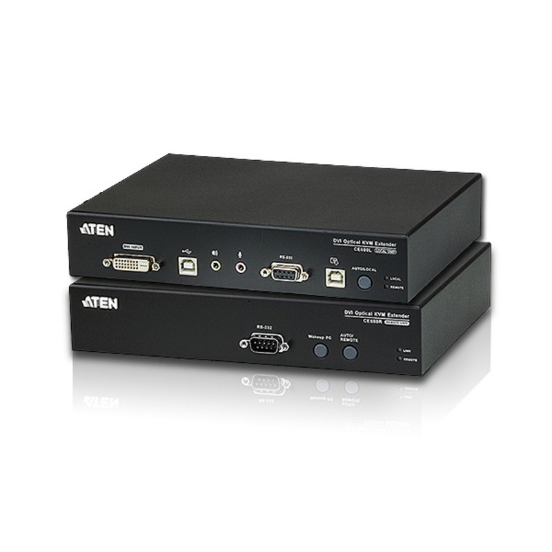 ATEN Extension KVM optique DVI USB (1920 x 1200@600m)