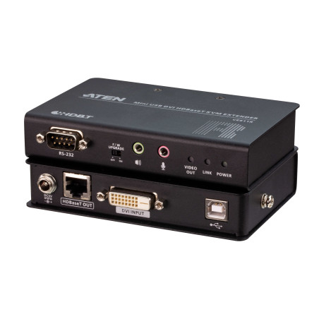 ATEN Mini système d'extension KVM USB DVI HDBaseT™ (1920 x 1200 à 100 m)