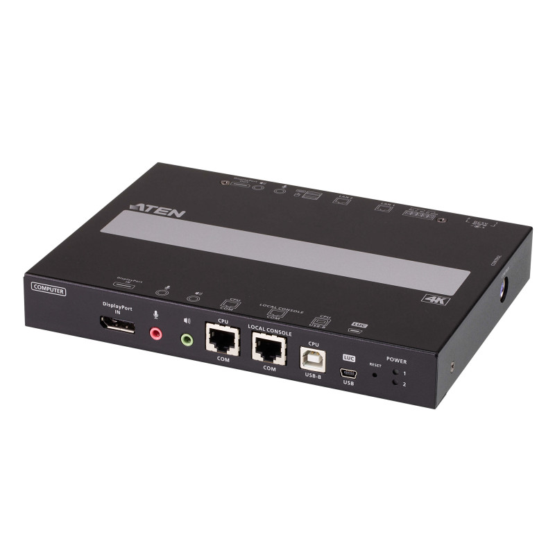 ATEN 1 commutateur KVM sur IP DisplayPort 4K à port unique avec accès partagé local/distant