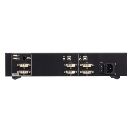 ATEN Commutateur KVM sécurisé à double écran DVI 2 ports USB (conforme à la norme PSD PP v4.0)