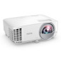 BenQ MW826STH vidéo-projecteur Projecteur à focale courte 3500 ANSI lumens DLP WXGA (1280x800) Compatibilité 3D Blanc